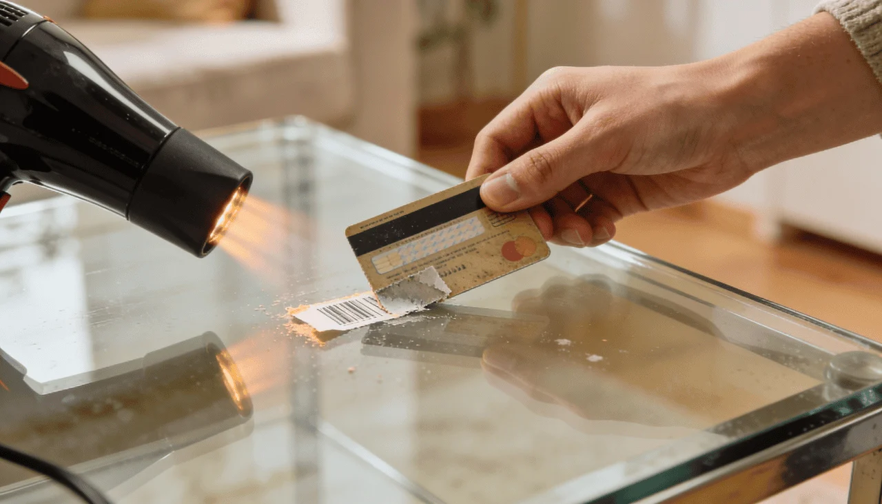 Truque de Cartão de Crédito: A Solução Simples e Econômica para Remover Adesivos de Vidros Sem Danificar